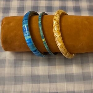 3 Medium hand size Bangle Set
